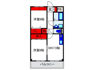 アルカディア箕輪の物件間取画像